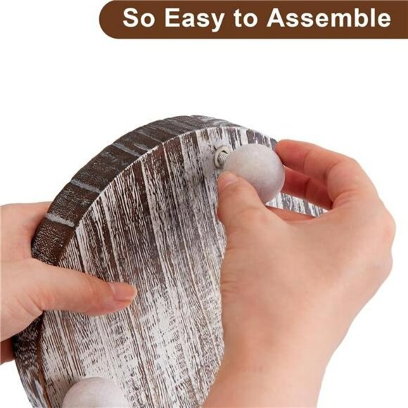 Wood Riser Stand Set Farmhouse Pedestal for Decor Display Candles Plants Cups - Picture 7 of 8